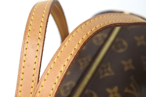 極美品 LOUIS VUITTON ルイヴィトン パピヨン26 ハンドバッグ M51366 モノグラム PVC レザー ブラウン ゴールド金具 中古 4b002110