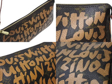 Load image into Gallery viewer, LOUIS VUITTON ルイヴィトン ポシェットアクセソワ―ル ポーチ M92193 モノグラム グラフィティ ブラウン PVC 美品 中古 4b002111