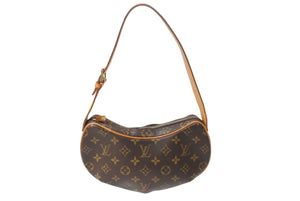LOUIS VUITTON ルイヴィトン ハンドバッグ クロワッサンPM M51510 モノグラムキャンバス ブラウン 美品 中古 4b002116