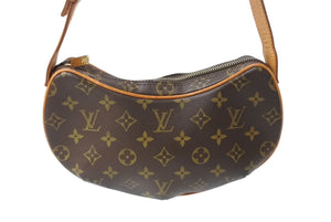 LOUIS VUITTON ルイヴィトン ハンドバッグ クロワッサンPM M51510 モノグラムキャンバス ブラウン 美品 中古 4b002116