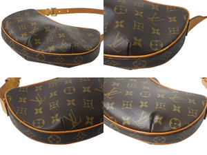 LOUIS VUITTON ルイヴィトン ハンドバッグ クロワッサンPM M51510 モノグラムキャンバス ブラウン 美品 中古 4b002116