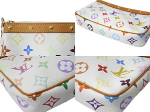 LOUIS VUITTON ルイヴィトン ポシェット アクセソワール アクセサリーポーチ M92649 モノグラム マルチカラー 村上隆 美品 中古 4b002121
