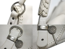Load image into Gallery viewer, Christian Dior クリスチャンディオール ガウチョ サドルショルダーバッグ レザー 鍵チャーム ホワイト ガリアーノ期 美品 中古 4b002124