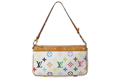 LOUIS VUITTON ルイヴィトン ポシェット アクセソワール アクセサリーポーチ M92649 モノグラム マルチカラー 村上隆 美品 中古 4b002125