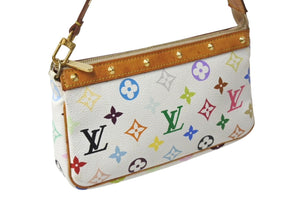 LOUIS VUITTON ルイヴィトン ポシェット アクセソワール アクセサリーポーチ M92649 モノグラム マルチカラー 村上隆 美品 中古 4b002125