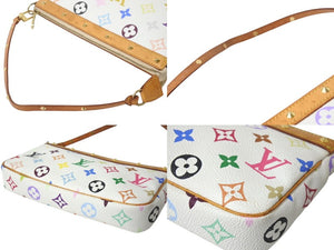 LOUIS VUITTON ルイヴィトン ポシェット アクセソワール アクセサリーポーチ M92649 モノグラム マルチカラー 村上隆 美品 中古 4b002125
