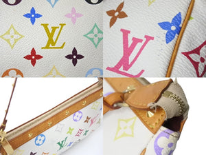 LOUIS VUITTON ルイヴィトン ポシェット アクセソワール アクセサリーポーチ M92649 モノグラム マルチカラー 村上隆 美品 中古 4b002125