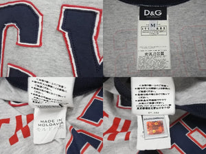Dolce&Gabbana ドルチェ&ガッバーナ 1970’s Gym on the Beach 切り返し パッチワーク タンクトップ メンズ サイズ M グレー トリコカラー 美品 中古 4b002131