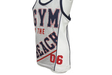 Load image into Gallery viewer, Dolce&amp;Gabbana ドルチェ&amp;ガッバーナ 1970’s Gym on the Beach 切り返し パッチワーク タンクトップ メンズ サイズ M グレー トリコカラー 美品 中古 4b002131