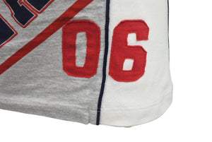 Dolce&Gabbana ドルチェ&ガッバーナ 1970’s Gym on the Beach 切り返し パッチワーク タンクトップ メンズ サイズ M グレー トリコカラー 美品 中古 4b002131