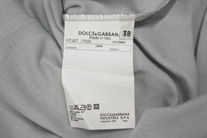 新品未使用 DOLCE&GABBANA ドルチェアンドガッバーナ DG ロゴ タンクトップ ライトグレー コットン HTJ27 サイズ38 中古 4b002132