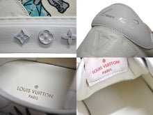 Load image into Gallery viewer, 新品同様 LOUIS VUITTON ルイヴィトン ヴァージルフレンズ ローカットスニーカー 1A8Q83 レザー キャンバス ホワイト マルチカラー サイズ9.5 中古 4b002178
