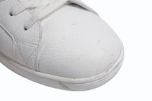 Load image into Gallery viewer, LOUIS VUITTON ルイヴィトン ダミエローカットスニーカー ダミエキャンバス レザー ホワイト オレンジ サイズ9 美品 中古 4b002180