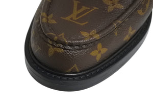 極美品 LOUIS VUITTON ルイヴィトン NIGO モノグラムタッセルローファー 1A7YGN ヴォルテールライン モノグラムキャンバスブラウン 中古 4b002181