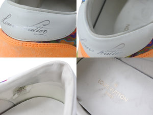 LOUIS VUITTON ルイヴィトン オリライン スニーカー LD1210 ヴァージル期 キャンバス イエロー マルチカラー サイズ8.5 美品 中古 4b002185