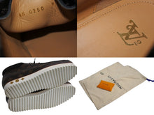 Load image into Gallery viewer, LOUIS VUITTON ルイヴィトン NIGO アンクルブーツ LVモッズ 1A81EA モノグラム ブラウン サイズ9 美品 中古 4b002187