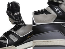 Load image into Gallery viewer, 極美品 LOUIS VUITTON ルイヴィトン LVトレイナー ハイカットスニーカー ヴァージル期 1A54IS ブラック グレー サイズ9 中古 4b002188