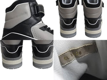 Load image into Gallery viewer, 極美品 LOUIS VUITTON ルイヴィトン LVトレイナー ハイカットスニーカー ヴァージル期 1A54IS ブラック グレー サイズ9 中古 4b002188