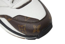 Load image into Gallery viewer, 新品未使用 LOUIS VUITTON ルイヴィトン トレイルライン レザーローカットスニーカー FD0230 モノグラム ホワイト ブラウン 8.5 中古 4b002194