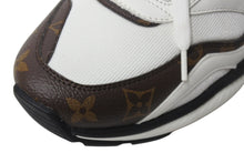 Load image into Gallery viewer, 新品未使用 LOUIS VUITTON ルイヴィトン トレイルライン レザーローカットスニーカー FD0230 モノグラム ホワイト ブラウン 8.5 中古 4b002194