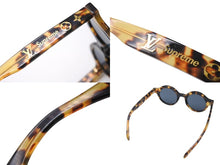 Load image into Gallery viewer, LOUIS VUITTON ルイヴィトン SUPREME シュプリーム サングラス Z0990W サイズ46◻︎23ブラウン ゴールド金具 美品 中古 4b002208