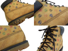 画像をギャラリービューアに読み込む, TIMBERLAND ティンバーランド 6インチブーツ イエローブーツ マルチカラー ロゴ総柄 キッズ サイズ17.5cm 良品 中古 4b000226 