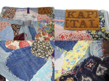 画像をギャラリービューアに読み込む, KAPITAL キャピタル パッチフレアデニムパンツ 異素材 K1704LP167 コットンブルーマルチカラー サイズ30 美品 中古 4b002285 
