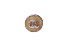 Load image into Gallery viewer, CHANEL シャネル ココマーク ピアス 重量約2.4g 00T刻印 ボタンモチーフ メタル レジン シルバー オレンジ 両耳用 美品 中古 4b001059