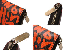 Load image into Gallery viewer, LOUIS VUITTON ルイヴィトン ジッピー コインパース コインケース M93708 モノグラム グラフィティ オレンジ 美品 中古 4b002349