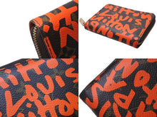 Load image into Gallery viewer, LOUIS VUITTON ルイヴィトン ジッピー コインパース コインケース M93708 モノグラム グラフィティ オレンジ 美品 中古 4b002349