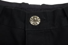 画像をギャラリービューアに読み込む, 以前同様 CHROME HEARTS クロムハーツ カーペンターパンツ ダブルニー コットン ブラック SV925 サイズ31 中古 4b002354 