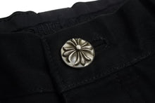 画像をギャラリービューアに読み込む, 以前同様 CHROME HEARTS クロムハーツ カーペンターパンツ ダブルニー コットン ブラック SV925 サイズ31 中古 4b002354 