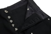 画像をギャラリービューアに読み込む, 以前同様 CHROME HEARTS クロムハーツ カーペンターパンツ ダブルニー コットン ブラック SV925 サイズ31 中古 4b002354 
