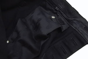 以前同様 CHROME HEARTS クロムハーツ カーペンターパンツ ダブルニー コットン ブラック SV925 サイズ31 中古 4b002354 