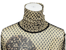 Load image into Gallery viewer, Jean Paul GAULTIER CLASSIQUE ジャンポールゴルチェ クラシック パワーネット ハイネック長袖トップス サイズL 総柄 美品 中古 4b002363