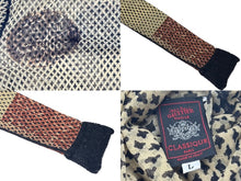 Load image into Gallery viewer, Jean Paul GAULTIER CLASSIQUE ジャンポールゴルチェ クラシック パワーネット ハイネック長袖トップス サイズL 総柄 美品 中古 4b002363