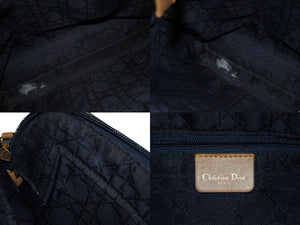 CHRISTIAN DIOR クリスチャンディオール マリスパール バックパック PZ0030 デニムキャンバス レザー 美品 中古 4b002426