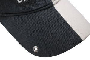 BALENCIAGA バレンシアガ 50/50 Piercing Cap ベルクロキャップ ベースボールキャップ サイズL 656455 ツートーン 美品 中古 4b002489