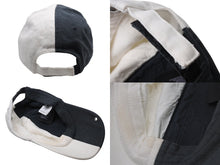 Load image into Gallery viewer, BALENCIAGA バレンシアガ 50/50 Piercing Cap ベルクロキャップ ベースボールキャップ サイズL 656455 ツートーン 美品 中古 4b002489