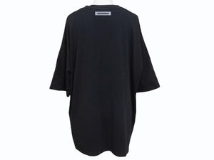極美品 CHATEAUBRIAND シャトーブリアン WAGYU MAFIA 和牛マフィア ロゴプリント Ｔシャツ コットン ブラック サイズL 中古 4b002505
