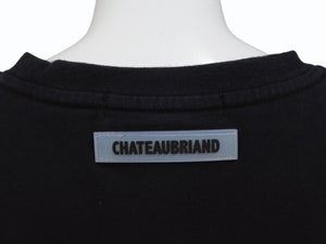 極美品 CHATEAUBRIAND シャトーブリアン WAGYU MAFIA 和牛マフィア ロゴプリント Ｔシャツ コットン ブラック サイズL 中古 4b002505