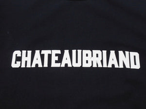 極美品 CHATEAUBRIAND シャトーブリアン WAGYU MAFIA 和牛マフィア ロゴプリント Ｔシャツ コットン ブラック サイズL 中古 4b002505