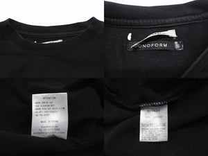 CHATEAUBRIAND シャトーブリアン ロゴプリント ロングスリーブＴシャツ コットン ブラック サイズL 良品 中古 4b002510