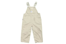 Load image into Gallery viewer, POLO RALPHLAUREN ポロラルフローレン オーバーオール トップス 日本製 コットン ベージュ シルバー サイズ90 美品 中古 25234