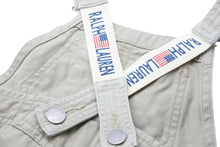 Load image into Gallery viewer, POLO RALPHLAUREN ポロラルフローレン オーバーオール トップス 日本製 コットン ベージュ シルバー サイズ90 美品 中古 25234