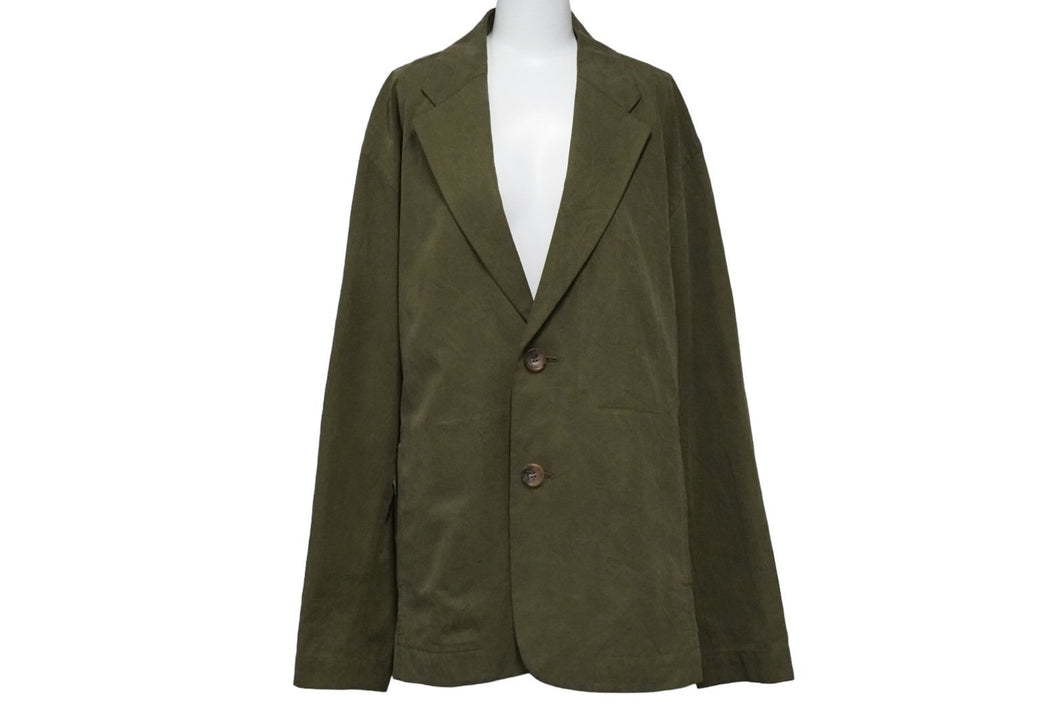 ISSEY MIYAKE MEN イッセイミヤケ メン テーラードジャケット ジャケット カーキ オリーブ サイズ2 ME01FD213 美品 中古 25375