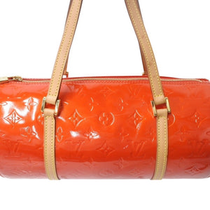 LOUIS VUITTON ルイヴィトン ドラムバッグ ベッドフォード M91986 エナメル ヌメ革 レッド ゴールド金具 美品 中古 4b002546