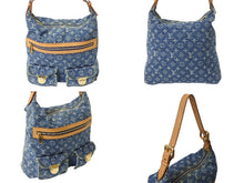 Load image into Gallery viewer, LOUIS VUITTON ルイヴィトン バギーGM ショルダーバッグ M95048 モノグラムデニム ブルー ベージュ 美品 中古 4b002591