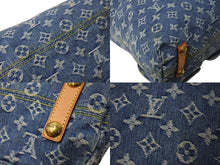 Load image into Gallery viewer, LOUIS VUITTON ルイヴィトン バギーGM ショルダーバッグ M95048 モノグラムデニム ブルー ベージュ 美品 中古 4b002591