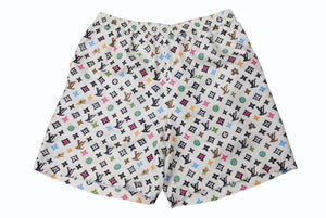 LOUIS VUITTON ルイヴィトン シルクショートパンツ HRP32W サイズ50 モノグラム クラギー 24SS Tyler,The Creator アイボリー 美品 中古 4b002592